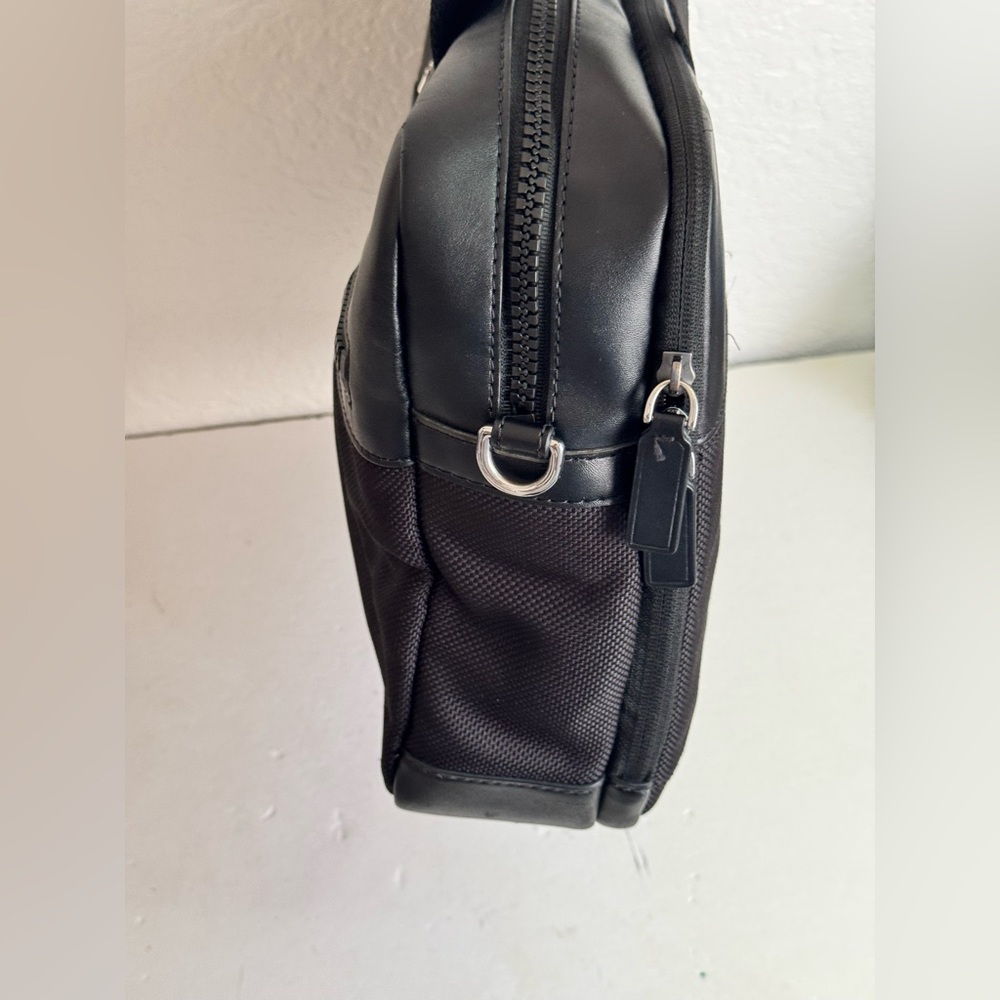 MICHAEL KORS Men’s Brooklyn Nylon Briefcase Black - Picture 11 of 13